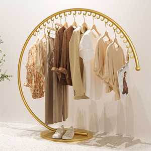 Creative שלושה רבעון עגול בגדי מדפי בגדי חנות מתכת בגד מדפי תצוגה - Product Image 4