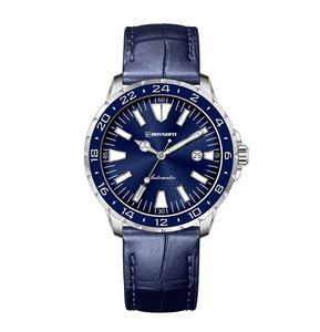 Montre de plongée automatique Miyota 9015, boîtier en acier inoxydable argenté, lunette noire, aiguilles luminescentes bleues, noires et vertes, cadran BGW9&C3, 300m. - Product Image 2