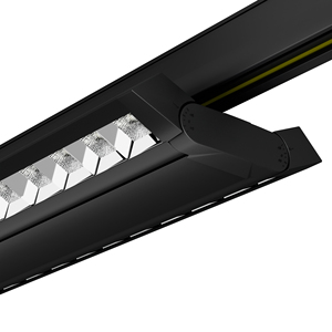 ไฟแทร็ค LED แบบเส้นตรง 40W 60W 80W ปรับมุมได้ UGR<13 สำหรับไฟส่องชั้นวางสินค้าในซูเปอร์มาร์เก็ต ตัวเรือนอะลูมิเนียมอัลลอย IP40 - Product Image 3
