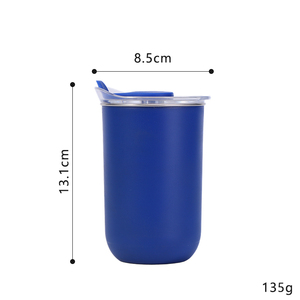 Taza de metal reutilizable de doble pared de 350ml con logotipo personalizado, taza de café de viaje con aislamiento resistente a los olores - Product Image 3