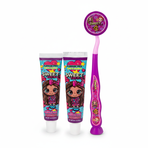 Set da Viaggio Oral Fusion per Bambini, 3 Spazzolini con Setole in Nylon e Manico in Plastica per Uso Domestico - Product Image 2