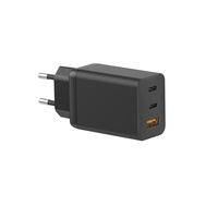 Adaptateur secteur GaN 65W, prise EU, 2 ports Type-C, 1 port USB, PD 3.0, QC3.0, PPS, chargeur mural pour ordinateur portable, tablette, téléphone
