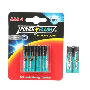 Power Flash Fabricantes Chineses Produção Profissional AAA 1.5V Tipos Ultra Alcalinos Baterias