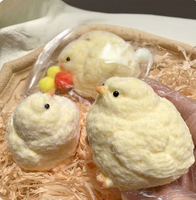Jouet anti-stress poussin en peluche moelleuse, texture douce TPR, poulet mignon à presser, animal Kawaii, cadeau promotionnel