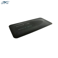 Plaque de planche de Surf en Fiber de carbone 3K, accessoire argenté à fixation universelle, lecteur de Surf SUP, Kitesurf, 1 pièce