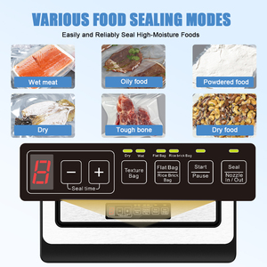 Selladora <span class=keywords><strong>al</strong></span> <span class=keywords><strong>Vacío</strong></span> Eléctrica Comercial y Doméstica, <span class=keywords><strong>para</strong></span> Alimentos Secos/Húmedos/Frescos, Sellado Universal de <span class=keywords><strong>Bolsas</strong></span> <span class=keywords><strong>al</strong></span> <span class=keywords><strong>Vacío</strong></span>, Gran Capacidad, Automática - Product Image 2