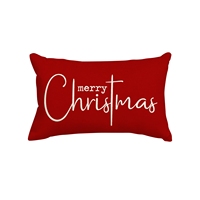 Housse de coussin vert Joyeux Noël, décoration de Noël pour canapé, cadeau festif durable