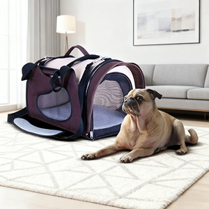 Hãng Hàng Không Đã Được Phê Duyệt Xách Tay Đóng Mở Dây Kéo Gấp Thể Thao Lưới Du Lịch Nhiều Màu Sang Trọng Mềm Pet Dog Mèo Tàu Sân Bay Tote - Product Image 5