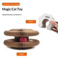 Griffoir pour chat en carton ondulé, épaissi, design attrayant, résistant à l'usure et aux griffures, jouet pour chat auto-différentiel, pour le soulagement du stress