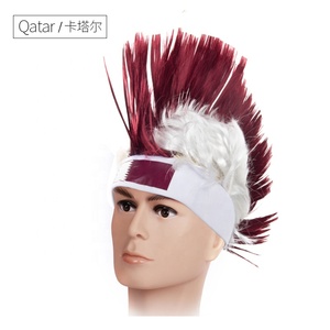 Gorro de peluca con la bandera <span class=keywords><strong>del</strong></span> equipo nacional mohawk, personalizado, <span class=keywords><strong>2022</strong></span>, 32 - Product Image 4