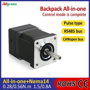 Controlador de Motores Paso a Paso Integrado de Bucle Abierto/Cerrado Nema14 de 2 Fases, con Salida de Pulso/RS485, DC20~30V, 0.8/1.5A, 1000PPR, 0.28/0.56N.m - Product Image 2