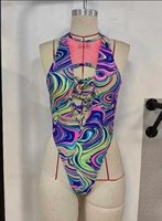 OEM Custom Trinidad Carnaval Maandag Outfits Jouvert Kleding Zwempak Monokini Zwemkleding Mas Kostuum Carnavalskostuum Fabrikant