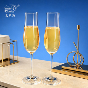 Bohemia Crystal Wine Glass Set 2Pcs Lead-Free Modern Design For Business Gifts - Product Image 1