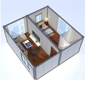 Casa Contenedor Desmontable Ecológica, Panel Sándwich, Estructura de Acero Ligera, Instalación Rápida para Escuelas y Hoteles - Product Image 2