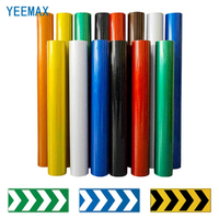 YEEMAX 3100 Vinilo Adhesivo Reflectante de Microesferas de PVC para Exteriores, Durabilidad de 3 Años, Grado Comercial, Corte con Plotter