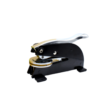 50mm grand bureau bureau <span class=keywords><strong>notaire</strong></span> sceau timbre sec gaufreur avec papier plastique métal acier matériel - Product Image 2