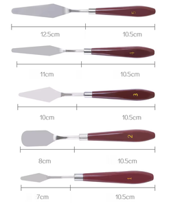 เกรียงปาดเค้ก,เกรียงปาดสแตนเลสสำหรับศิลปินผ้าใบสีน้ำมันการผสมสี - Product Image 6