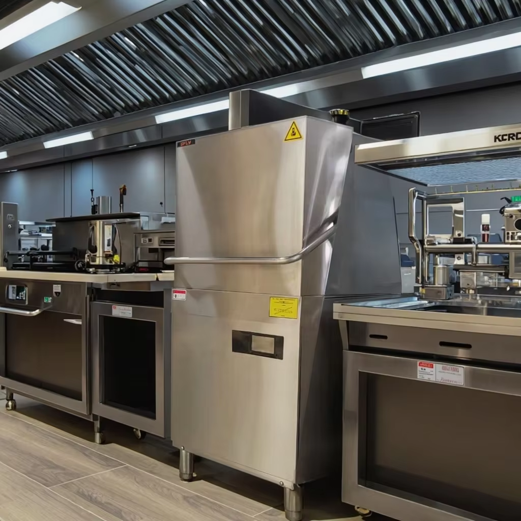 High Quality Screen Touch Smart Commercial Dishwasher Hood Type Dish Washing Machine for Restaurant Hotel Kitchen Sterilization