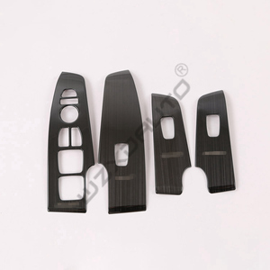 WZXD Cache-bouton de lève-vitre, cadre de commutateurs, accessoires de décoration intérieure pour 2018 2019 - Product Image 2