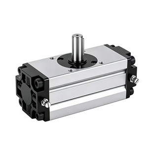 Table rotative à <span class=keywords><strong>crémaillère</strong></span> en alliage d'aluminium CRQ2BS/CDRQ2BS, cylindre 90 ° /360 °   Actionneur <span class=keywords><strong>rotatif</strong></span> <span class=keywords><strong>pneumatique</strong></span> pour équipement d'automatisation - Product Image 4