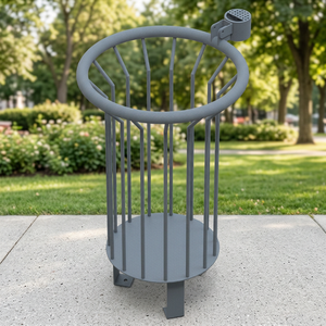 Bac de rangement modulaire résistant aux chocs en métal BDB, poubelle extérieure, bac à déchets, bac de recyclage à ouverture supérieure pour le jardin - Product Image 2