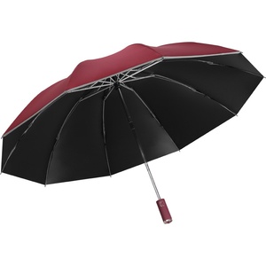 <span class=keywords><strong>Parapluie</strong></span> d'affaires pour <span class=keywords><strong>homme</strong></span> à 10 baleines, ouverture automatique, poignée en caoutchouc, protection solaire, revêtement noir inversé, personnalisable avec logo - Product Image 5