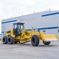 Niveleuse à moteur robuste PY165C avec direction hydraulique, lame frontale et ripper arrière pour projets municipaux et aménagement de terrains