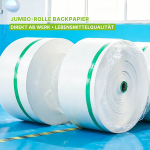Papel para Hornear en Rollo Jumbo, 40 g/m², Grado Alimenticio, Siliconado, Papel de Hornear, Papel Pergamino, Resistente al Calor, Precio de Fábrica, Directo de Fábrica, FSC - Product Image 1