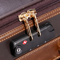 16/17/18/20/22/24 pouces avec sac Business Classics Porte-documents en cuir PU Trolley Bag ensembles de bagages