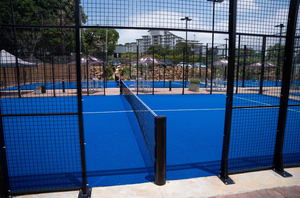 XIAOU Varios colores paranomic profesional Padel <span class=keywords><strong>cancha</strong></span> de <span class=keywords><strong>tenis</strong></span> Hierba con instalaciones completas - Product Image 5