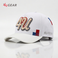 Topi Baseball 4u 5-Panel Berpinggiran Melengkung 100% Katun Snapback Dapat Disesuaikan Embossed/Digital Printing Unisex Dewasa Multi-Style