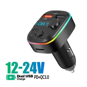 Chargeur de voiture C4 C6 C8 C9 C10 C11 avec affichage numérique de la fréquence FM, lecteur multimédia, allume-cigare de voiture, charge rapide PD - Product Image 3