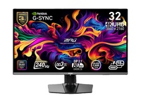 Moniteur de jeu MPG 322URX QD-OLED 32 pouces 4K natif 240 Hz avec HDR500, temps de réponse de 0,03 ms, réglage de la hauteur, rotation, DP, pour ordinateur de bureau