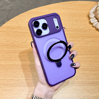 Coques de téléphone antichoc en gros S26 avec support magnétique mat pour iPhone 18 Pro Max 18 17 16 15 14 13 12 11