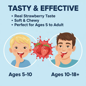 حلوى لتعزيز النمو مع الكالسيوم وفيتامين د3 وك2 وإل-أرجينين والكولاجين للأطفال والبالغين والمراهقين لتقوية العظام - Product Image 5