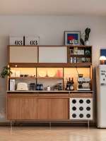 Vente en gros d'usine, meubles de rangement personnalisés, meubles de maison, armoire latérale de salle à manger d'hôtel, armoire en bois pour la cuisine et le salon