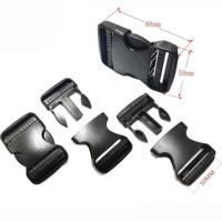 Boucles latérales en plastique de 50 mm avec logo personnalisé, boucles latérales en plastique à dégagement rapide de 40 mm pour sacs