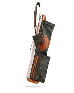 Bolsa de Golf Vintage de Lona Encerada Unisex con Cierre <span class=keywords><strong>Abierto</strong></span> 86x18cm - Product Image 1