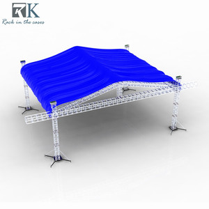 Pyramid roof truss 290x290mm aluminum alloy System stage lighting F34 compatible silver truss - Product Image 1