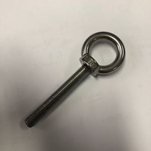 Stainless Steel Extended Eye Bolt M10 70mm 100mm Long Shaft With <b>Ring</b> For General Use - Product Image 2