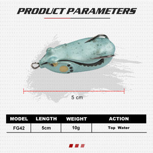 เหยื่อปลอม<span class=keywords><strong>ตก</strong></span><span class=keywords><strong>ปลา</strong></span>บนน้ำแบบกำหนดเอง,เหยื่อ<span class=keywords><strong>ตก</strong></span><span class=keywords><strong>ปลา</strong></span>แบบนิ่ม<span class=keywords><strong>กบ</strong></span>กระโดดได้ - Product Image 5