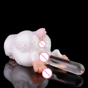 GEEBA fantasia a forma di animale masturbatore tazza in Silicone Pussy Sex Toy con Pig Fox Design - Product Image 2