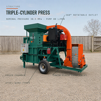 Broyeur et granulateur d'herbe monté sur tracteur, type traction, haute capacité, machine de fabrication de granulés d'aliments pour animaux pour pâturages et ranchs