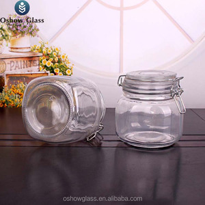 150ml 500ml <span class=keywords><strong>1000ml</strong></span> Vòng thủy tinh <span class=keywords><strong>container</strong></span> kilner kín lọ thủy tinh đặt Clip Top lọ với con dấu khóa Bìa - Product Image 3