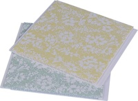 Panneau de plafond PVC à rainures et languettes haute brillance, largeur 25 cm