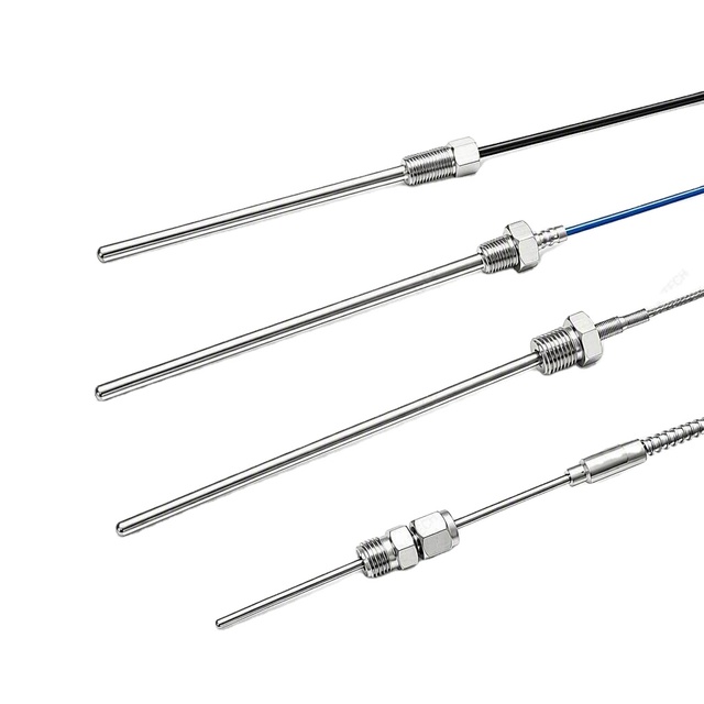 Custom Threaded Probe Temperature Sensor with Custom Housing Wire and Connector Options for OEM/ODM Projects
