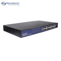 Commutateur PoE géré 24 ports Gigabit Ethernet haute puissance, sortie maximale 400 W, 10/100/1000 Mbps