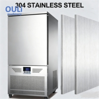 Congélateur-chiller commercial en acier inoxydable 304, machine de congélation rapide pour aliments