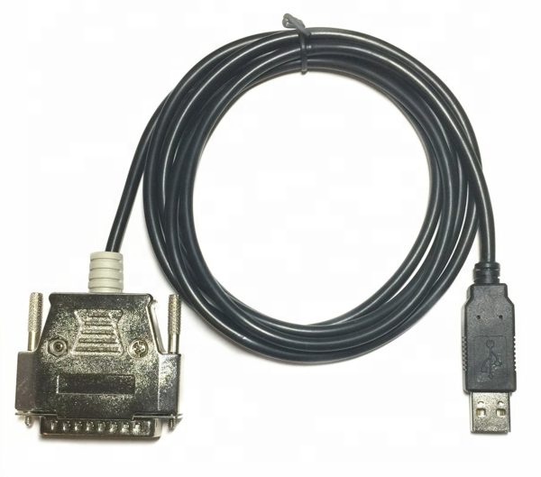 FTDI Chip USB RS232 Serial Adapter Cable 3-in-1 Computer Printer Cable CNC Controls Programming Cable 25 Pin DB25 Male Connector