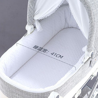 Poussette Bébé Européenne Royale Haut de Gamme, Poussette Double Sens, Peut Être Utilisée Assise ou Allongée, Grandes Roues